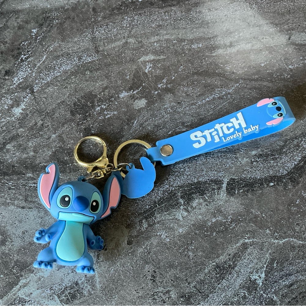 Blue Stitch Keychain with Strap - Picture 5 of 5